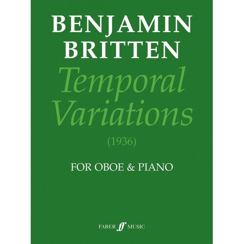 Britten - Temporal Variations Oboe/Piano (Softcover Book)