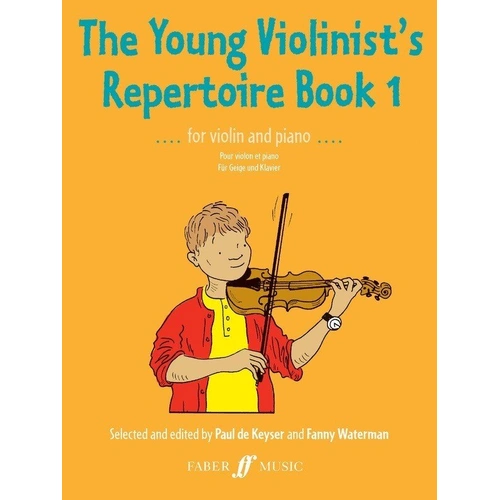 Young Violinists Repertoire Book 1 for Violin and Piano by Paul De Keyser, 40 Pages, Faber Music