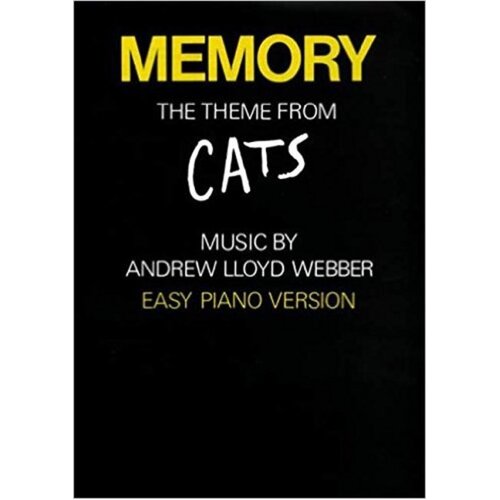 Memory Easy Piano Version (Sheet Music) Book