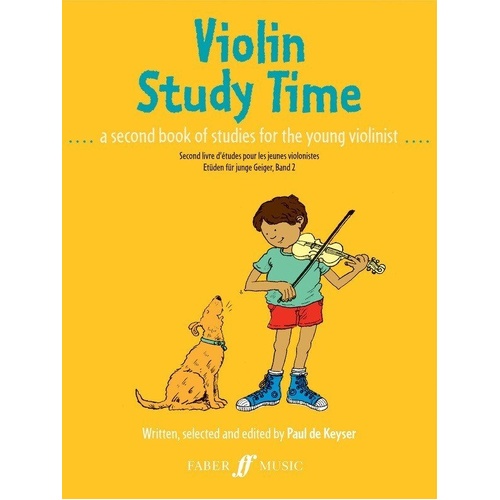 Violin Study Time - Anthology for Young Violinists, Paul De Keyser, Faber Music, 20 Pages, Techniques for Bowing, Finger Action, and Shifts
