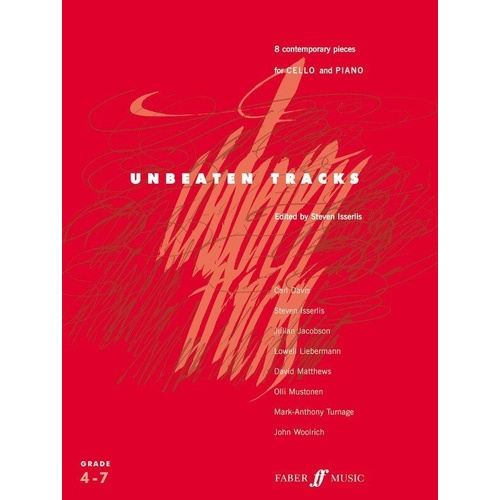 Unbeaten Tracks for Cello by David Matthews - Faber Music, 44 Pages