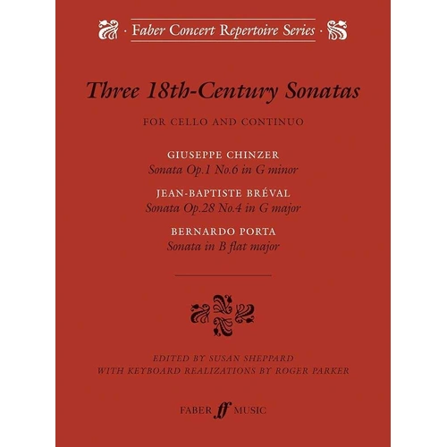 Three 18th Century Sonatas for Cello and Piano - Modern Editions