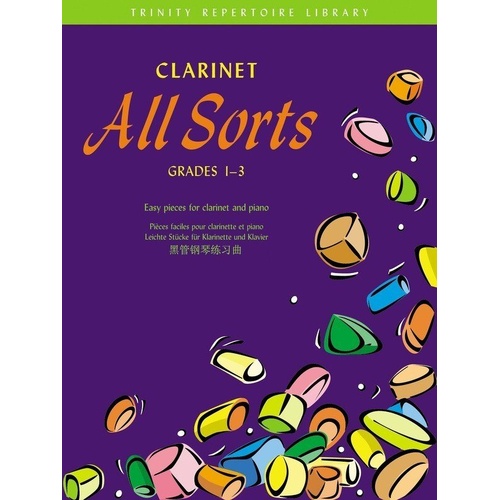 Clarinet All Sorts Grades 1-3 by Paul Harris - 40 Pages, Clarinet & Piano