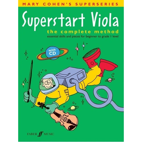 Superstart Viola by Mary Cohen - Beginner Method Book with CD, 48 Pages, Faber Music