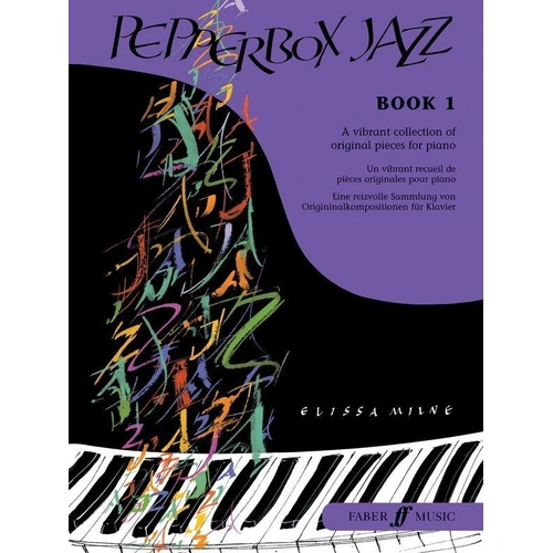 Pepperbox Jazz Book 1 for Piano by Elissa Milne, Faber Music, 32 Pages, Suitable for Grades 4-7