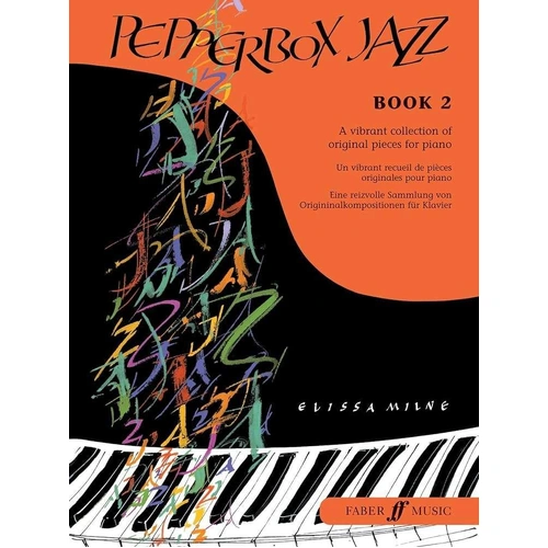 Pepperbox Jazz Book 2 by Elissa Milne, Piano, Faber Music, 32 Pages, Suitable for Grades 4-7