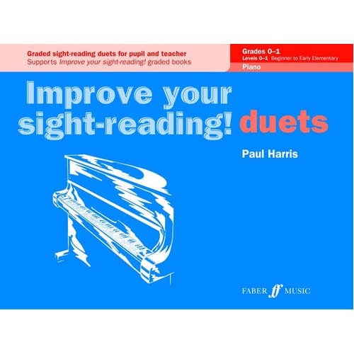 Improve Your Sight Reading! Duets 0-1 by Paul Harris, Faber Music, Piano Duet, 32 Pages