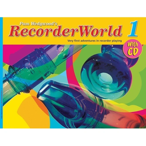 RecorderWorld 1 Book/CD by Pam Wedgwood, Faber Music, 32 pages, Woodwind Recorder Teaching Method