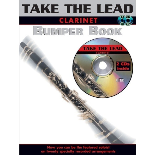 Bumper Take the Lead Clarinet BK/CD by Faber Music, 48 Pages, Intermediate Level, Includes 20 Tunes, Melody Line, Guitar Chords, 2 CDs
