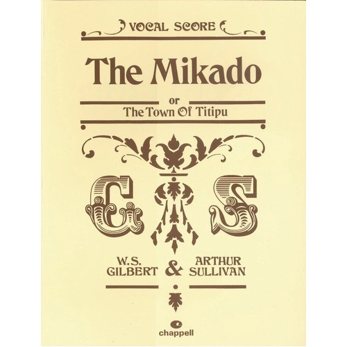 The Mikado Vocal Score by Arthur Sullivan - Faber Music, Piano, 196 Pages