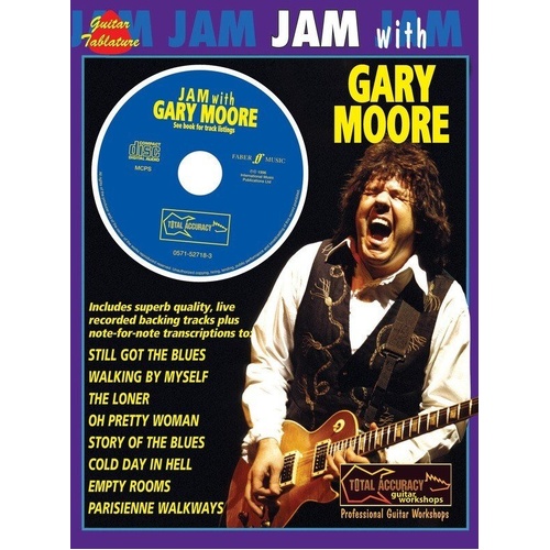 Jam with Gary Moore Guitar Tab Book with CD
