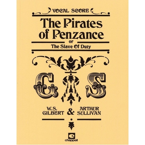 Pirates of Penzance Vocal Score by Arthur Sullivan and William Gilbert, 180 pages, published by IMP