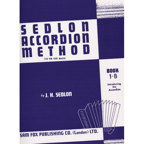 Sedlon Accordion Method Book 1B by Faber Music, 48 Pages