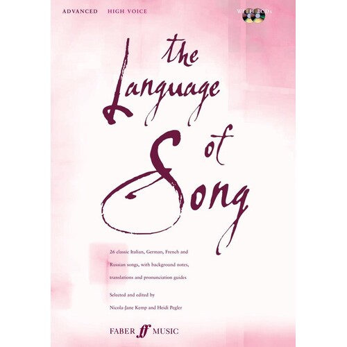 Language Of Song Advanced High Voice (Softcover Book/CD)