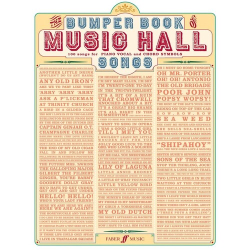 Bumper Book Of Music Hall Songs PVG (Softcover Book)