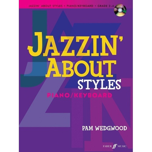 Jazzin' About Styles Piano Book with CD by Pam Wedgwood