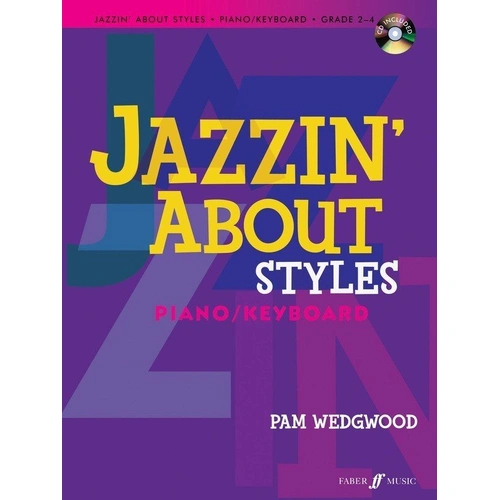 Jazzin' About Styles Piano Book with CD by Pam Wedgwood