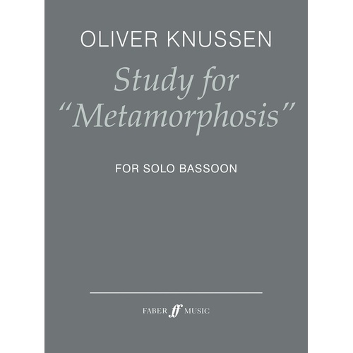 Knussen - Study For Metamorphosis Solo Bassoon