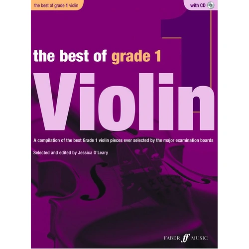 Best of Grade 1 Violin Book/CD by Jessica O'Leary, 40 Pages, Includes Performance Tracks, Folk & Classical Pieces