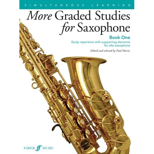More Graded Studies for Saxophone Book 1 by Paul Harris, 40 Pages, Faber Music