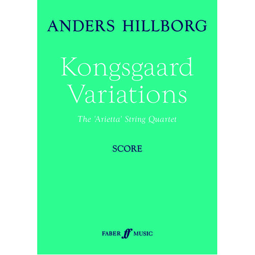 Kongsgaard Variations String Quartet Score Book