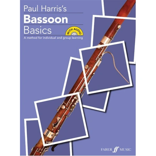 Bassoon Basics by Paul Harris - Beginner Tutor Book with Fingering Diagrams and Duets, 64 Pages, Suitable for Mini Bassoon and Tenoroons