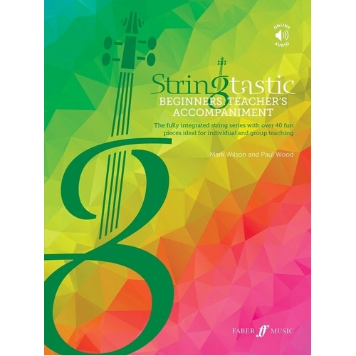 Stringtastic Beginners - Teacher's Accompaniment Book for Piano, Violin, Viola, Cello, Double Bass, 64 Pages, Faber Music