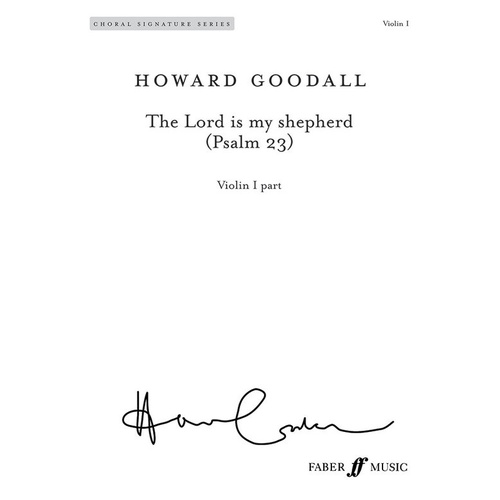 Lord Is My Shepherd Psalm 23 for Violin by Howard Goodall, Faber Music, 4 Pages