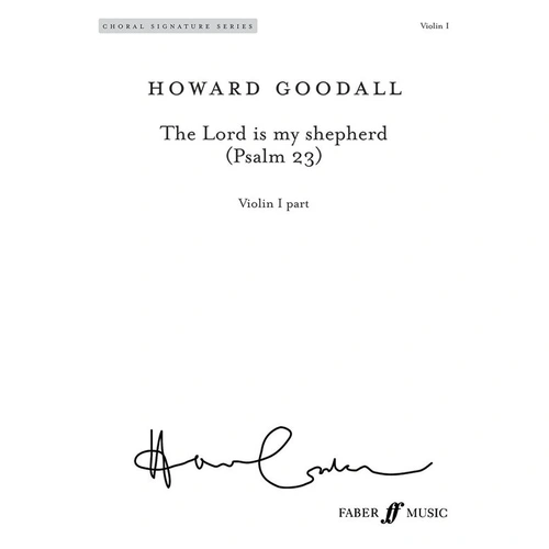 Lord Is My Shepherd Psalm 23 Violin Music Sheet by Howard Goodall, 4 Pages, Faber Music