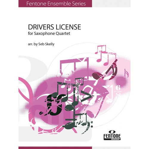 Drivers License Aatb Sax Quartet Score/Parts