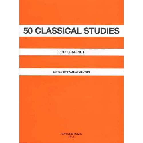 50 Classical Studies For Clarinet Ed Weston (Softcover Book)