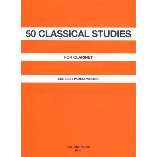 50 Classical Studies for Clarinet by Pamela Weston