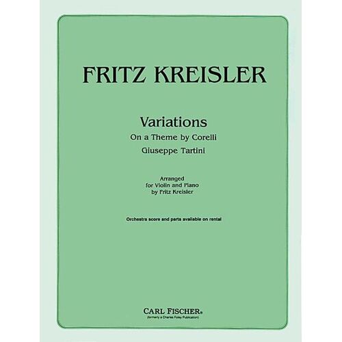 Variations On A Theme By Corelli Violin Piano (Softcover Book)