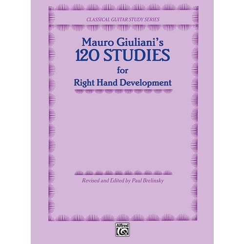 120 Studies for Right Hand Development Guitar Sheet Music
