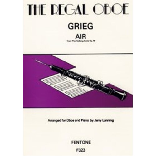 Air From Holberg Suite Op 40 Oboe/Piano Book