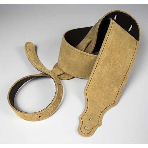 Franklin 2.5" Honey Suede Guitar Strap with Buck Backing