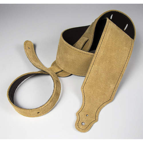 Franklin 2.5" Honey Suede Guitar Strap with Buck Backing