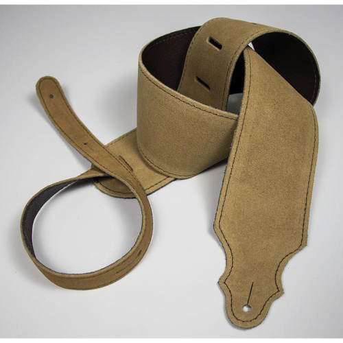 Franklin 3" Honey Suede Guitar Strap with Buck Backing