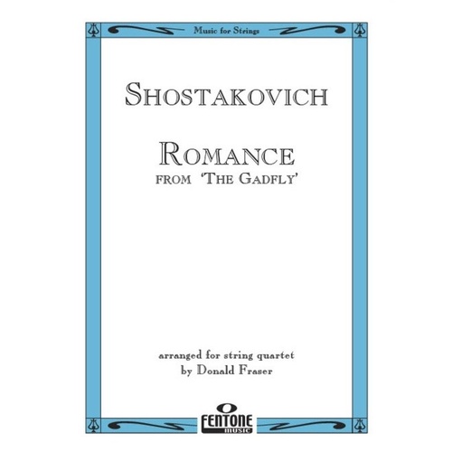 Romance From The Gadfly For String Quartet Score/Parts