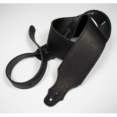 Franklin 2.5" Black Leather Strap with Leatherette Backing