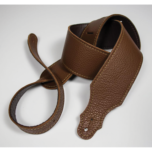 Franklin 2.5" Caramel Leather Guitar Strap with Buck Backing