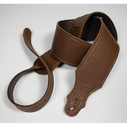 Franklin 2.5" Caramel Leather Strap with Buck Backing