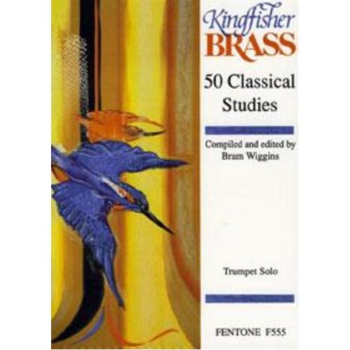 50 Classical Studies Trumpet Solo Ed Wiggins (Softcover Book)