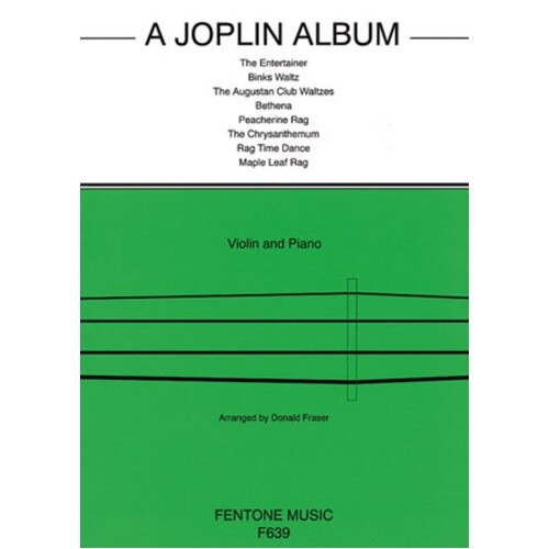 A Joplin Album Violin/Piano Arr Fraser (Softcover Book)