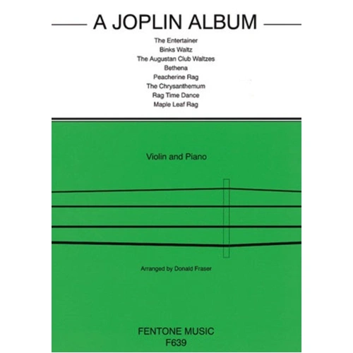 A Joplin Album for Violin - Arranged by Donald Fraser