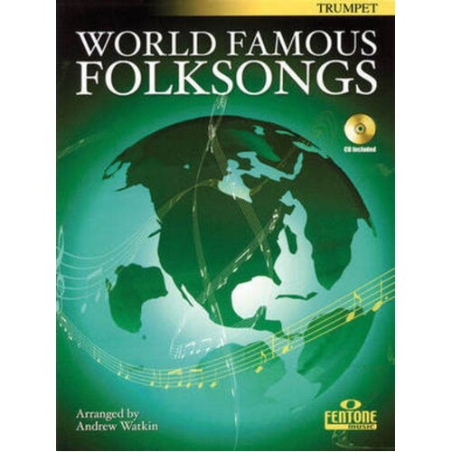 World Famous Folksongs Trumpet Softcover Book/CD