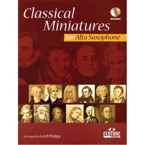 Classical Miniatures For Alto Sax Softcover Book/CD
