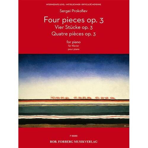 Prokofieff - Four Pieces Op 3 Piano (Softcover Book)