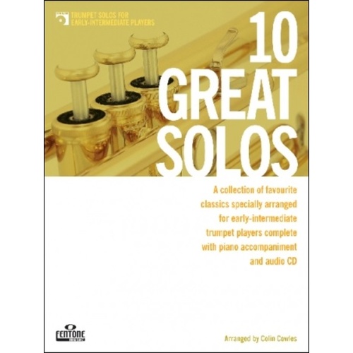 10 Great Solos Trumpet Early Intermediate Softcover Book/CD