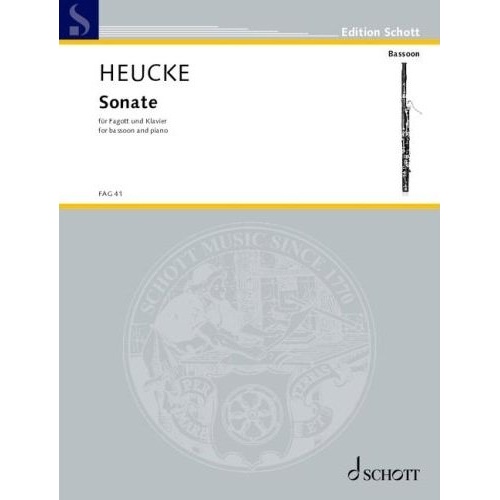 Heucke - Sonata Op. 114 No. 4 for Bassoon and Piano, Schott Music, 48 Pages
